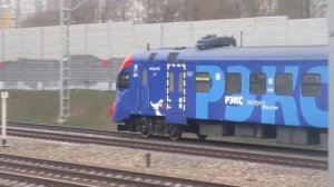 Электропоезд  Эп2д   РЕКС Экспресс  Перегон кунцевская - Славянский бульвар  D1 // 15 апреля 2021