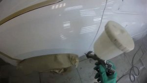 Лада гранта. Подготовка и покраска левой стороны.