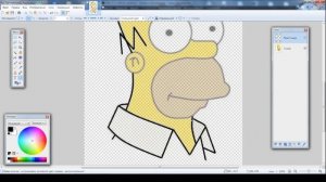 Слои в  в Paint.NET - Рисуем Гомера