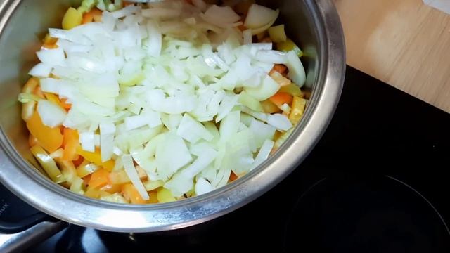 Мой рецепт ЛЕЧО из болгарского перца и репчатого лука #рецептлечо #лечо