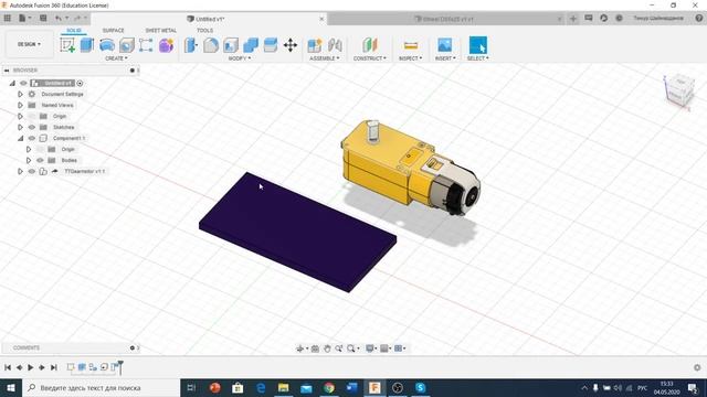 Fusion 360 Урок №7 - Работа сборками #Fusion360 смотреть онлайн