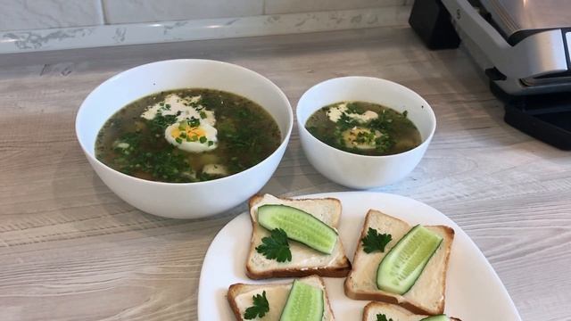 Готовлю зеленый борщ от которого можно похудеть. Диетическое блюдо! смотреть онлайн