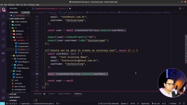 Criando testes na aplicação com Jest e SuperTest - Code/drops #93 смотреть онлайн