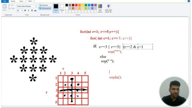 Diamond Pattern Program in java || coding ved || Star Pattern Program || Print Diamond Shape
