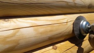 Браширование сруба