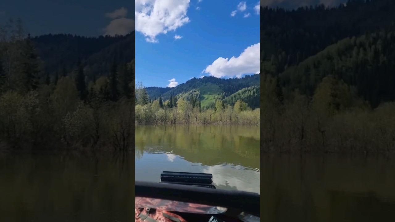 Хакасия,  река Большой Абакан. Весна. #Абакан #Хакасия #весна #водометнаялодка #природа #рекаабакан смотреть онлайн