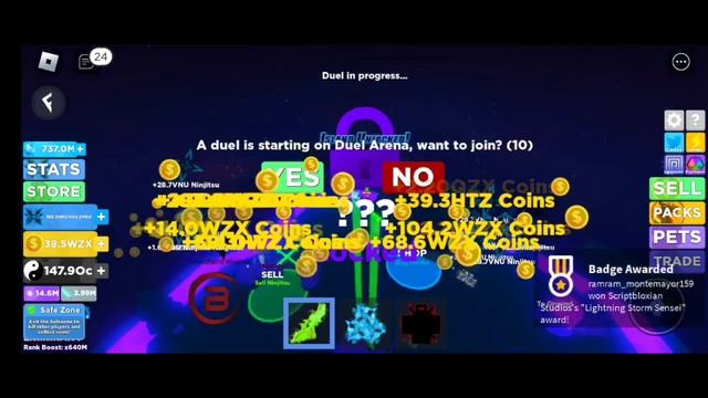 ROBLOX NINJA LEGENDS SCRIPTS(MOBILE,PC) (HYDROGEN,FLUXUS)• | Script on Description! смотреть онлайн