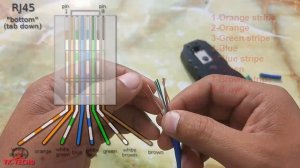 How to Make Internet/Ethernet Cable Connector RJ 45 Network Patch with Cat 6 Cable