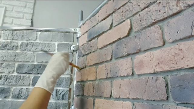 затирка швов декоративного кирпича