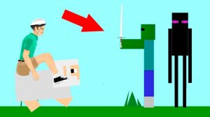 БИТВА НА ОВЦЕ ПРОТИВ ОПАСНЫХ МОНСТРОВ МАЙНКРАФТ! ПРОШЕЛ БЕЗУМНЫЙ УРОВЕНЬ В ХЭППИ ВИЛС (Happy Wheels)