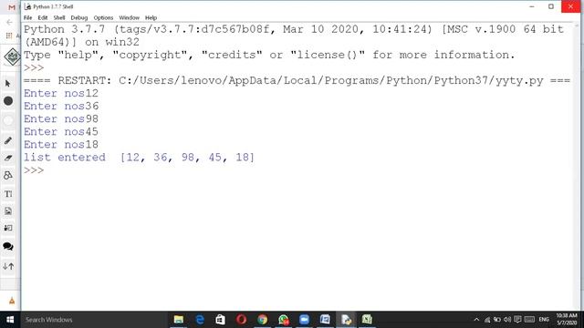 Class 12 Computer Science, Python, Selection Sort