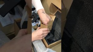 Распаковка: душевая система Gappo J2407-6 черный матовый.