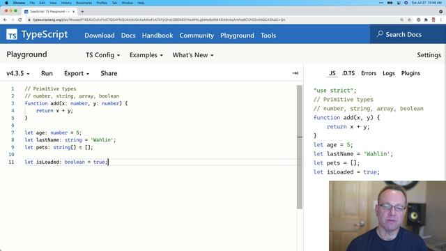 TypeScript Core Concepts - Getting started with TypeScript types