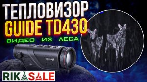 GUIDE TD430 тепловизор, видео из леса, реальные кадры диких животных