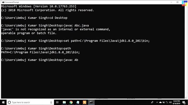 How to set path || path setting in java || java bricks смотреть онлайн