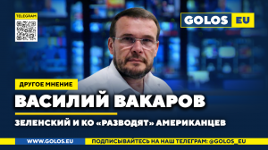 ? Зеленский и Ко «разводят» американцев. Василий Вакаров