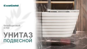 Обзор подвесного унитаза K703 EvaGold
