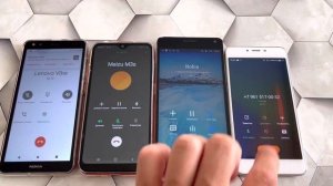 Outgoing & Incoming Call Nokia C01 Vs Samsung A01 & Meizu M3s & Lenovo Vibe