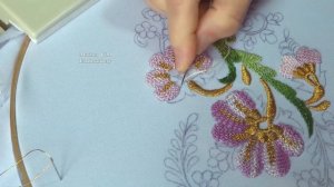 Hand Embroidery Gold and floss embroidery ? Восточная Вышивка: Плетение иглой