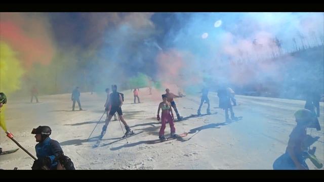 Чита. Высокогорье. Закрытие горнолыжного сезона 2016-2017 и спуск в купальниках. ( Sony FDR-X3000 )