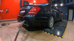 Замеры на диностенде Мерседес w221 5.5 (Потеря в 80 л.с)