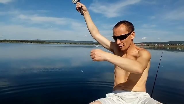 Озеро Арахлей. Ловля окуня на бортовую удочку смотреть онлайн