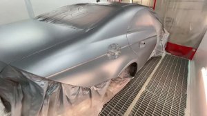 Покраска автомобиля Mercedes CLS.