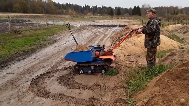 Новинка Мини-самосвал!!! Самый дешёвый МОТО-буксировщик