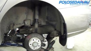 Установка брызговиков на VW Polo седан