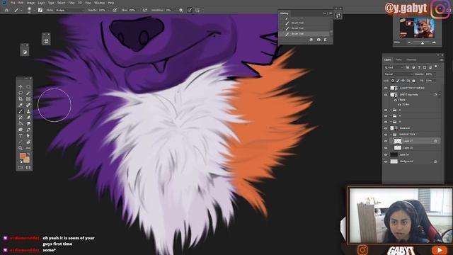 THE SECRET TOOL FOR PAINTING PRO HAIR AND FUR / Photoshop Art Tutorial Smudge Tool смотреть онлайн