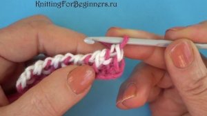 Tunisian crochet pattern Тунисский узор со снятыми петлями тунисское вязание   15