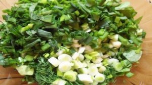 Суп весенний из зелени