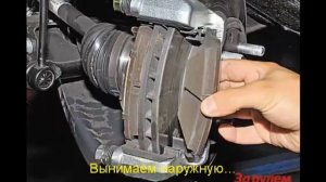 замена передних тормозных колодок на киа рио