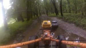 Покатушки на мотоблоке по грязи