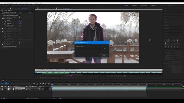 ROTO BRUSH / КАК РАЗМЕСТИТЬ ТЕКСТ ЗА ОБЪЕКТОМ В AFTER EFFECTS