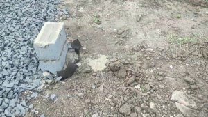 Бытовка, подсыпали щебень,ч.5