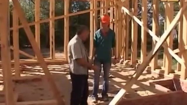Утепление дома. Двойной каркас, утепление соломой смотреть онлайн