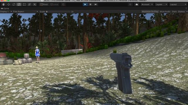 C# Shoot Bullet and Kill Enemy in Unity 3D. Bullet Mechanics. First Person Shooter Game Lesson6 смотреть онлайн