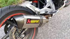 Honda Hornet CB600F 2011 Akrapovic Slip-On Titanium + DECAT