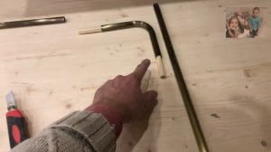 Установка кухонных рейлингов (с крючками) в зоне отдыха.