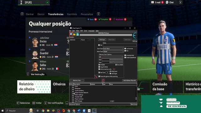 Melhores Truques Do Cheat Engine Para O Seu MODO CARREIRA No EA FC 24 OU FIFA 24 Parte 1
