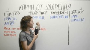 Корни, зависящие от ударения