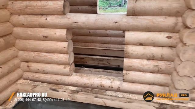 Сруб дома из ОЦБ240 мм собран. Приступаем к монтажу кровли смотреть онлайн