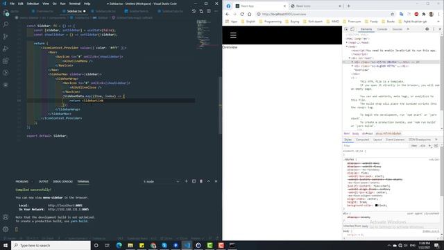 Navigation Sidebar with React (Typescript) смотреть онлайн