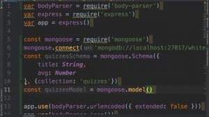 Creating Mongoose models to interact with MongoDB collection cs5610o sp20 12120