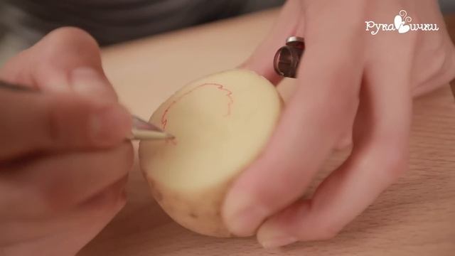 ВАУ!★Штамп из картошки★ своими руками | DIY Рукавички смотреть онлайн