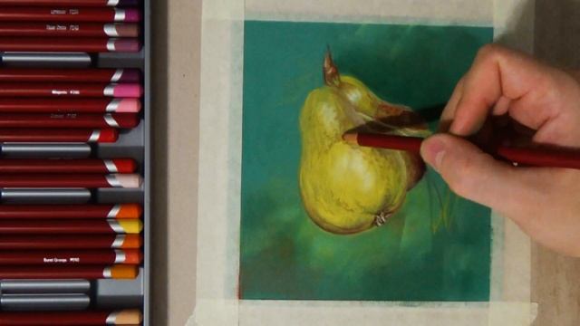 Рисую груши пастелью на велюровой бумаге смотреть онлайн
