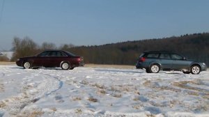 Сравнение  Audi quattro и Subaru Outback