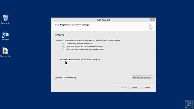 4. Как добавить свою почту в Аутлук Часть 2 смотреть онлайн