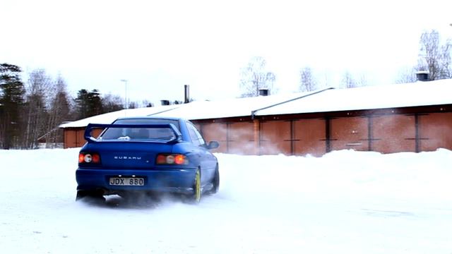 Subaru Impreza Snow Drifting